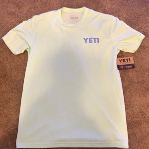 Lime green YETI t-shirt